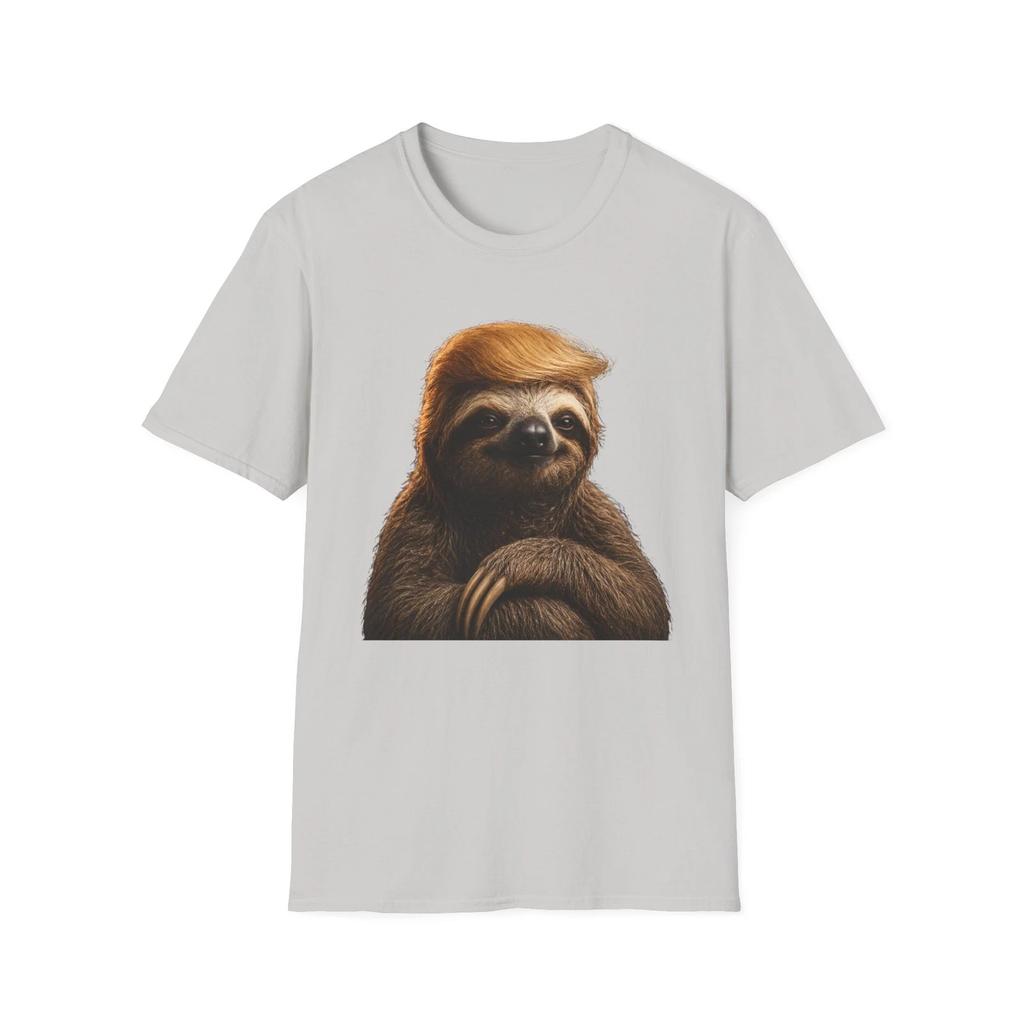 President Sloth with Orange Hair Children's Children's T  Children's T-shirt | Funny Animal Tee