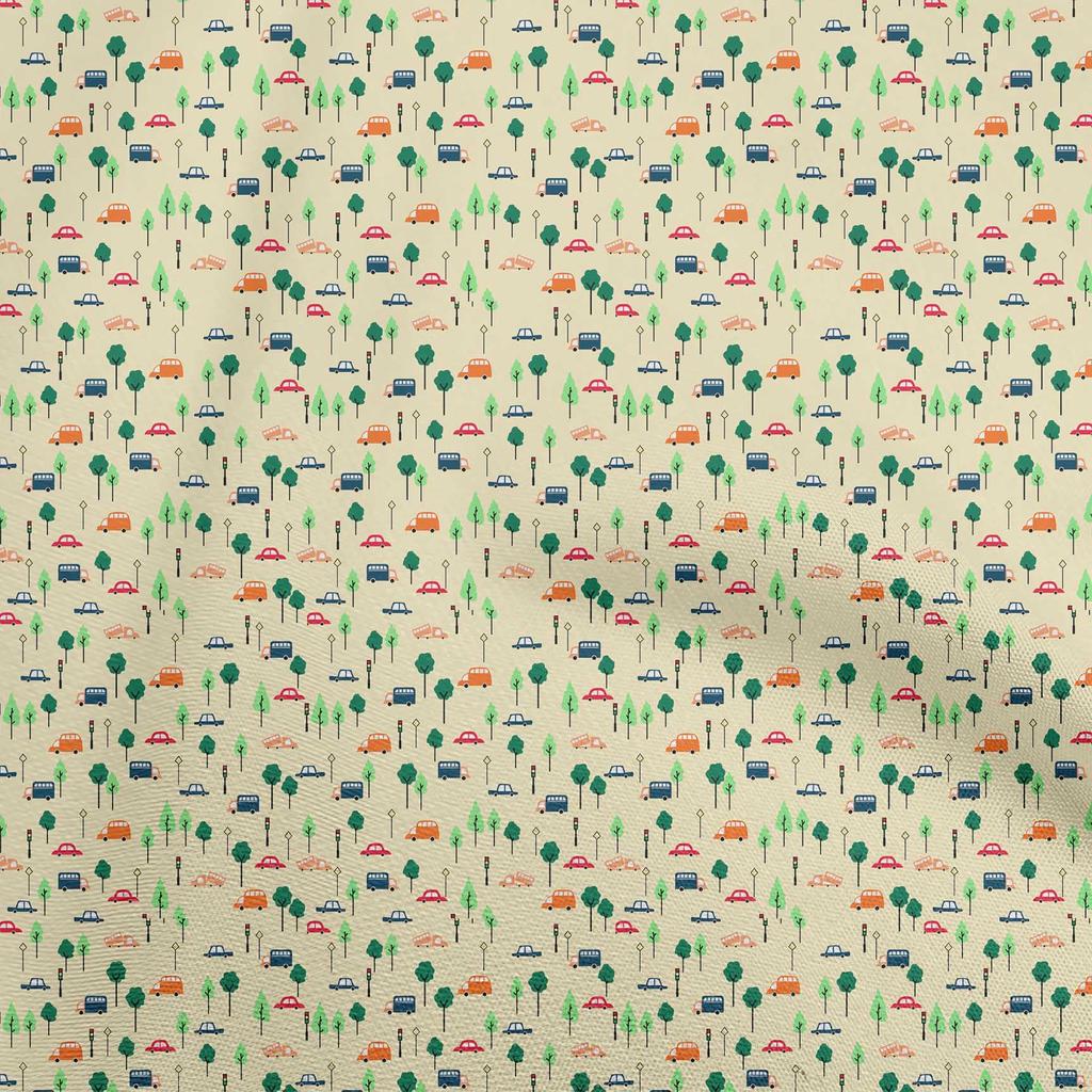 oneOone Хлопок Flex светло-бежевая ткань транспортная швейная ткань по ярдам напечатанная одежда своими руками швейные принадлежности 40 дюймов