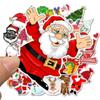 50Pcs Kawaii Colorful Christmas Sticker Santa Claus Snowman Christmas Tree Laptop Skateboard Very Thin New Year Gift Sticker