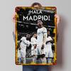 Real Madrid Football Team Tinplate Signs Sport Poster Decoration Living Room Decor Custom Metal Sign for Wall Art Decoration Bar