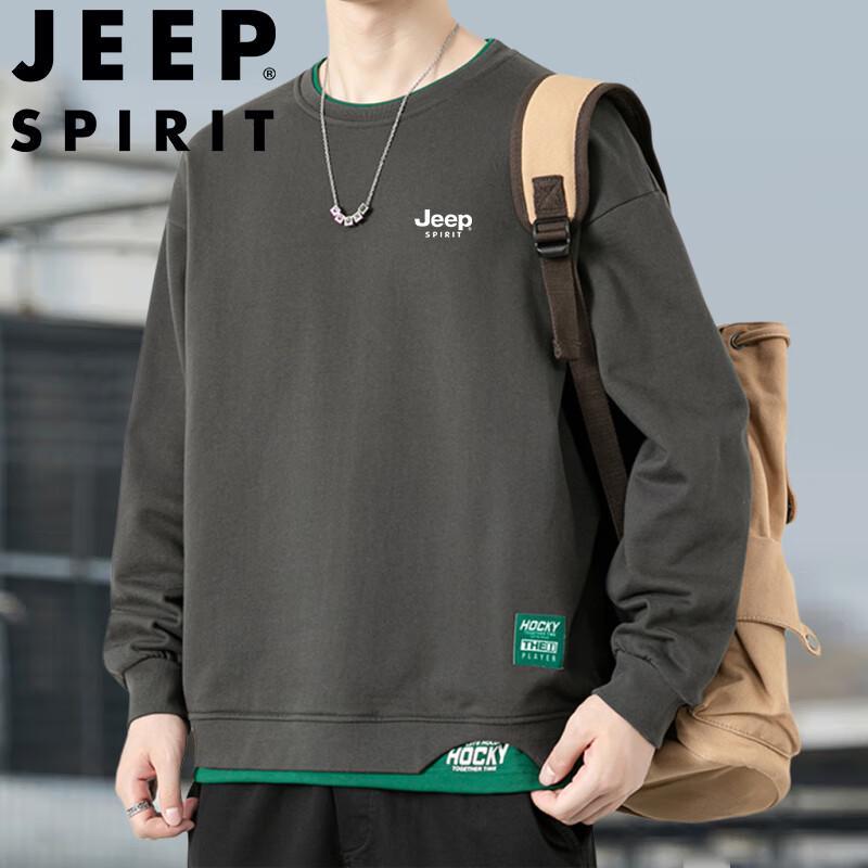 JEEP SPIRIT Men's Casual Pullover Sweatshirt