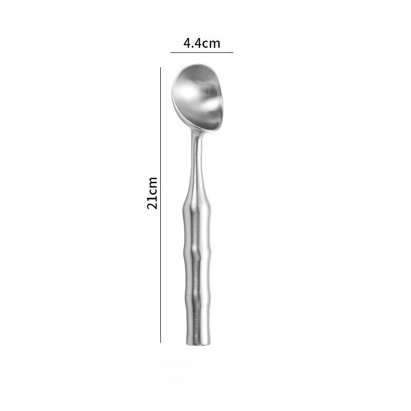 Stainless steel ice cream spoon, ice cream magic tool, self-melting long-handled ice cream spoon, fruit scoop ball