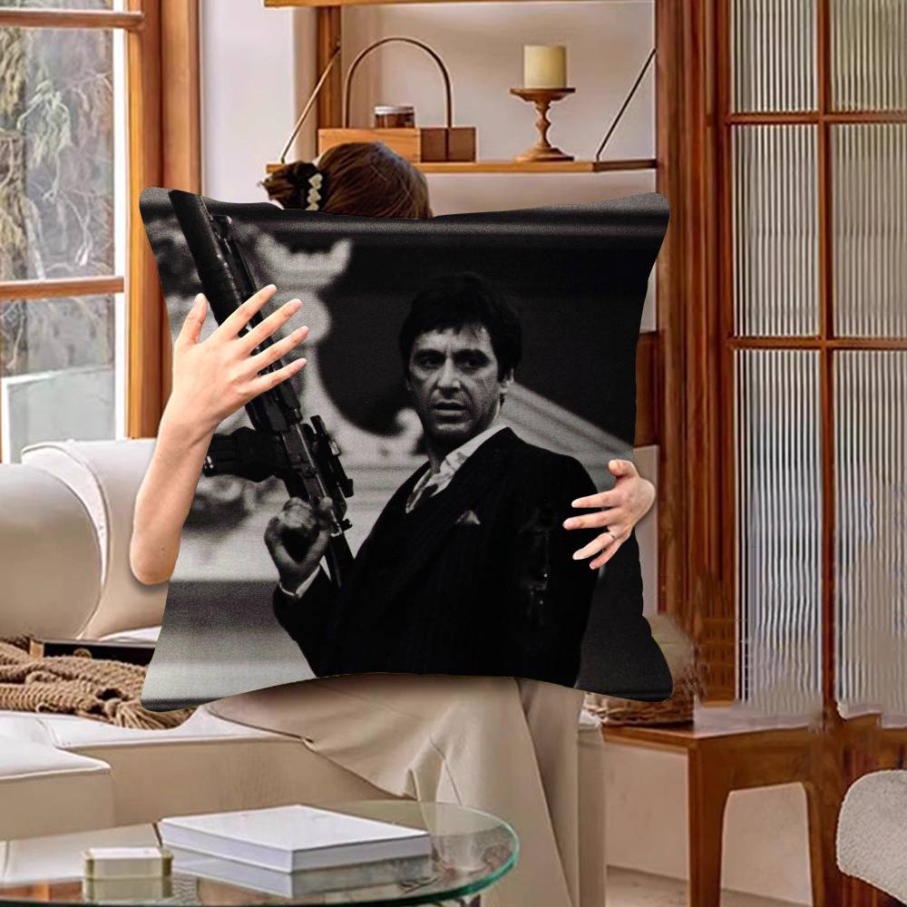 Classic Film Scarface Pillow Cover Sofa Cushion Cover Home Room Decoration Children Gift