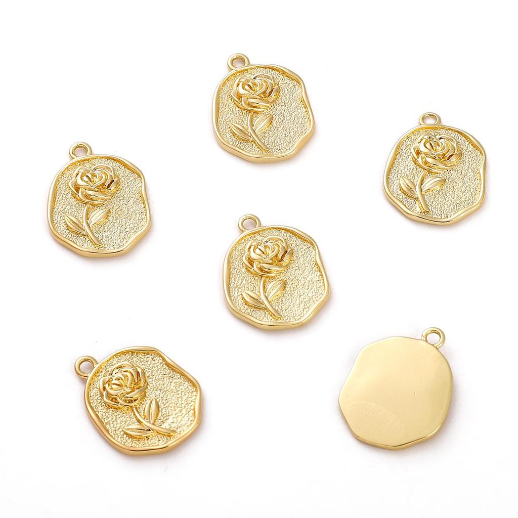 Copper Prince Rose Sun Pendant For DIY Jewelry Making Craft Accessories