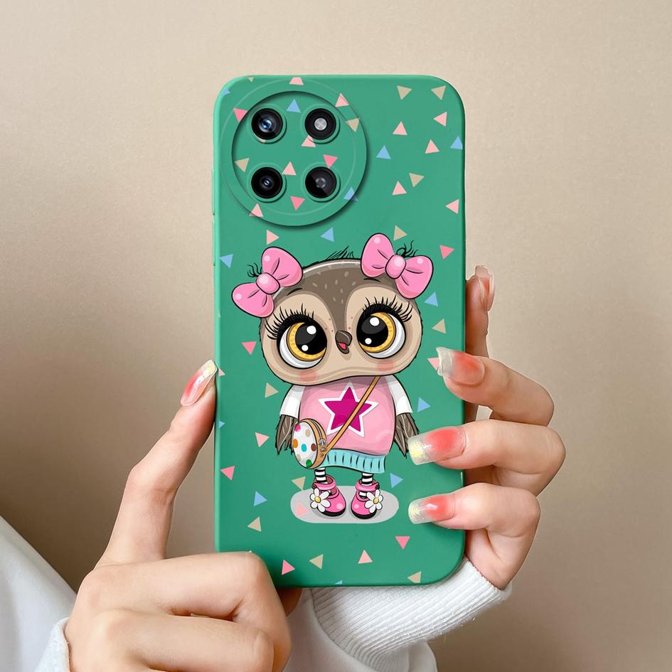 Case For OPPO Realme V15 V20 V25 V30 Narzo 50 Pro 30A 20A Liquid Soft Silicone Cartoon Pattern Shockproof Protective Matte Cute Cat For Realme Bumper