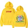 Худи с принтом тура рэпера Bad Bunny Мужское Женское Хип-хоп Оверсайз Свитшот Осень Зима Модный Пуловер