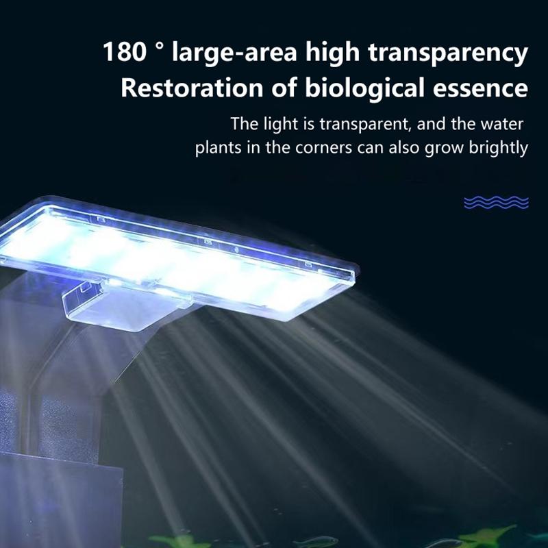 Новая светодиодная водонепроницаемая аквариумная лампа для аквариума, для выращивания водных растений, на клипсе