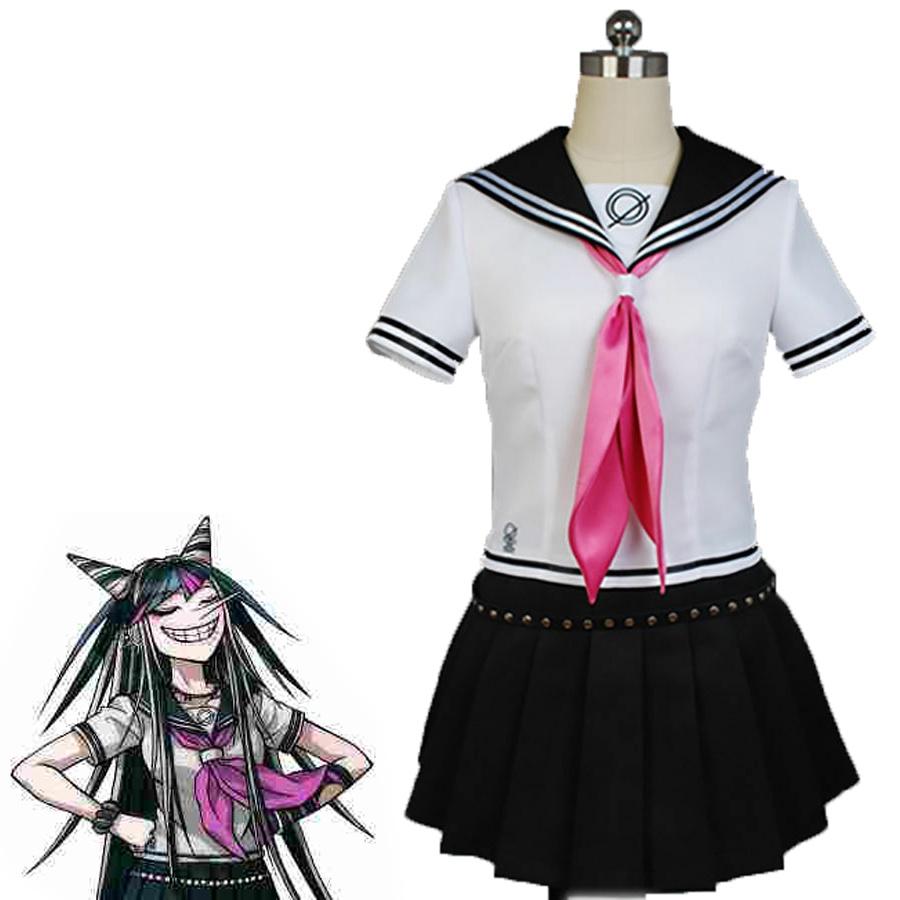 Высококачественный костюм Ибуки Миоды из Danganronpa, школьная форма, идеально подходящий для Хэллоуинских вечеринок