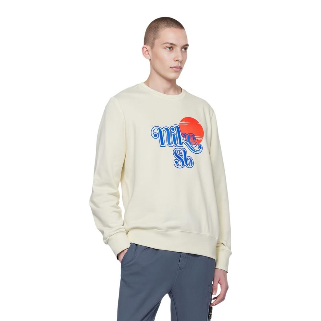 Nike Толстовки Мужские Белые С Круглым Вырезом Умеренные Другие BV0885-133