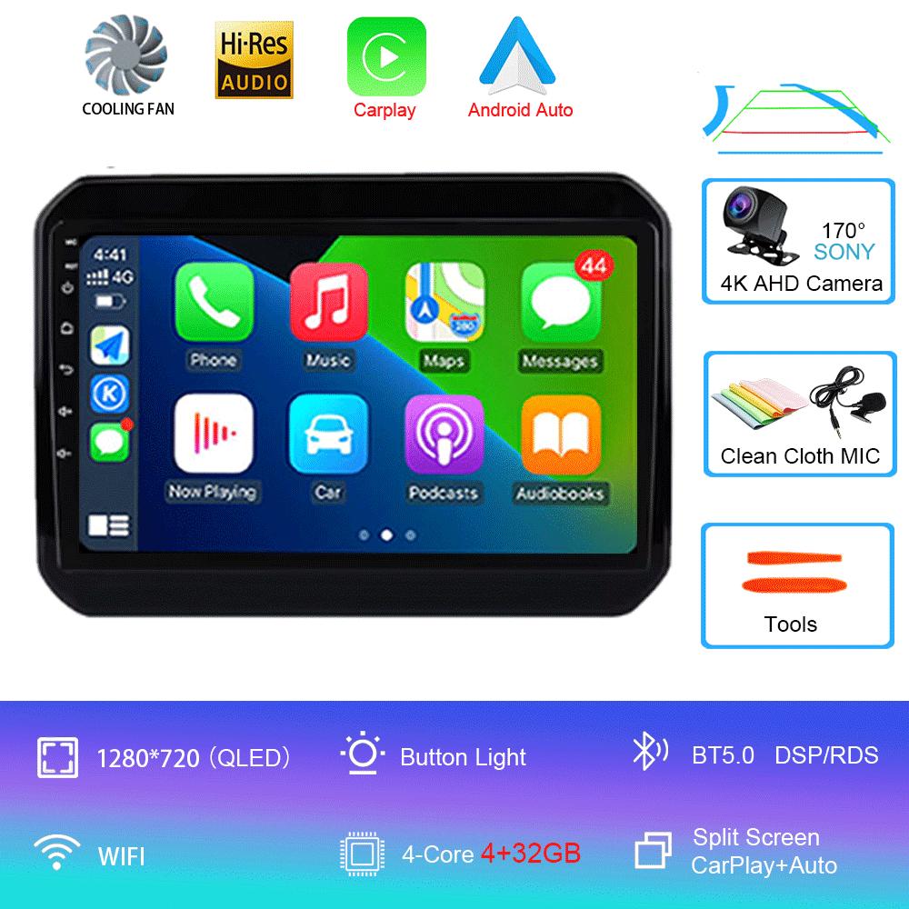 Для Suzuki Ignis 2016 2017 2018 2019 2020 9-дюймовый автомобильный радиоприемник, стереоприемник, IPS, автомультимедиа, видеоэкран, 2 Din, без DVD-монитора, GPS