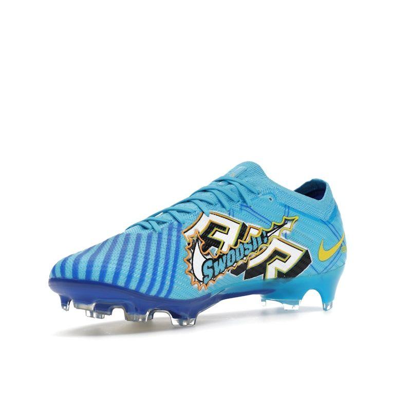 Килиан Мбаппе x Nike Zoom Mercurial Vapor 15 Elite FG Пакет мотивации Мужские кроссовки Синий Балтийско-синий Белый DR9996-400