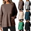 Autumn And Winter Women's Loose  Long Sleeve Round Neck Women's Sweater