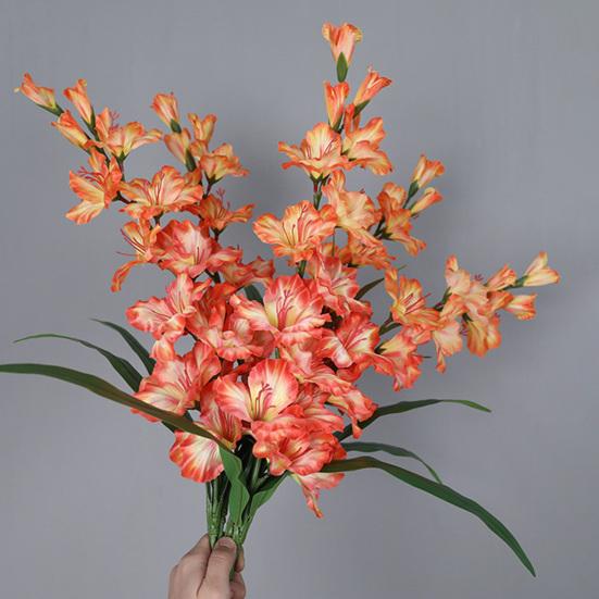 Искусственные цветы Гладиолус Искусственные цветы Неприхотливые в уходе Красота Домашний Сад Свадьба Мероприятие Декор