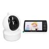 Радионяня с 5-дюймовым дисплеем, удаленным доступом, поворотом, наклоном и зумом, ночным видением, двухсторонним аудиомонитором