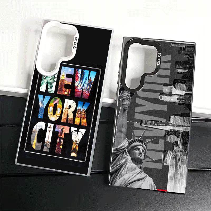 NYC Нью-Йорк Город Ударопрочный Чехол для Телефона для Samsung Galaxy S26 Edge S25 Ultra S24 FE S23 Plus S21 Чехол Защита от Падения Fundas