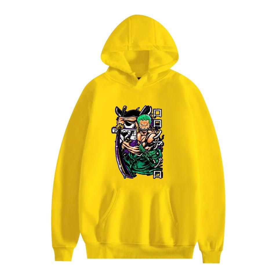 Худи из аниме ONE PIECE Худи Ророноа Зоро Уличная одежда Толстовка с капюшоном Мужчины Женщины Косплей Спорт