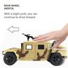 Large 1:16 Hummer field vehicle military model car armored vehicle tank missile boy 6 years old 8 children's toy car