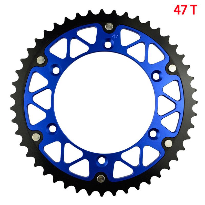 Motorcycle 520 45T 46T 47T 48T 49T 51T 52T Rear Sprocket For YAMAHA TTR230 YZ450R YZ250 YZ125 WR450F WR400 WR426 WR125P WR250R