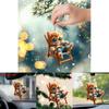 Adorable Cute Cat Acrylic Car Hanging Decoration Backpack Accessory Home Decor
