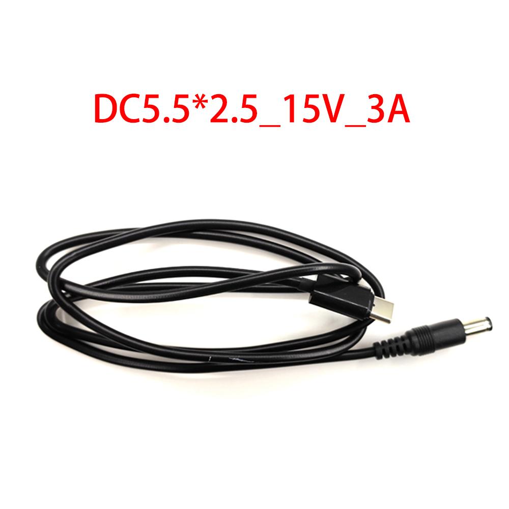 Кабель-заглушка Type C с поддержкой PD/QC2.0/3.0 для передачи заряда на DC 9V 12V 15V 20V Для беспроводного роутера, ноутбука 5.5*2.1мм 5.5x2.5мм