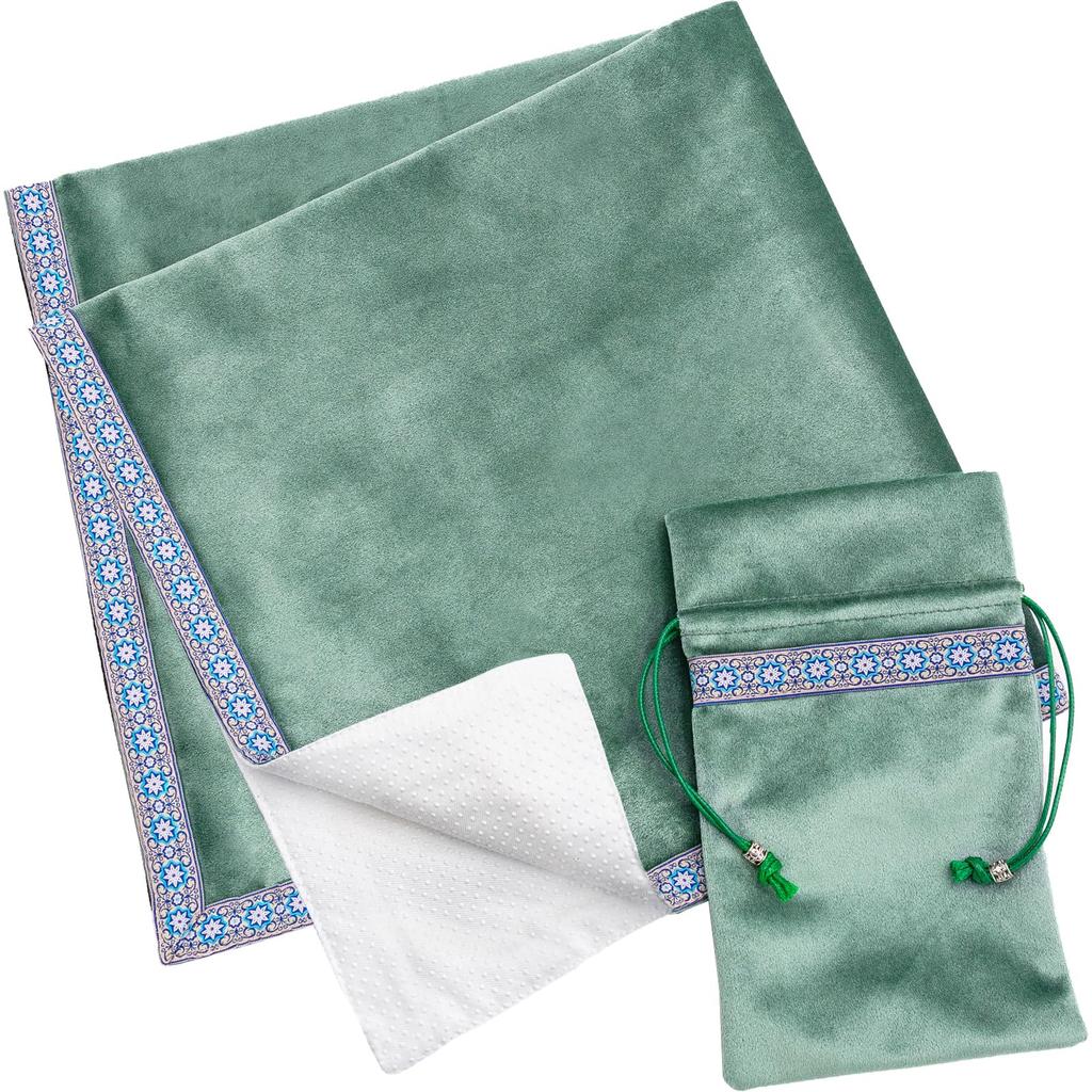 In Anemone February MARDUK Tarot Pastel for Tarot Cards and Oracle 65cm X 65cm [Featured Issue] Cloth, Colors, Non-Slip, Cards, Cute, (Green)