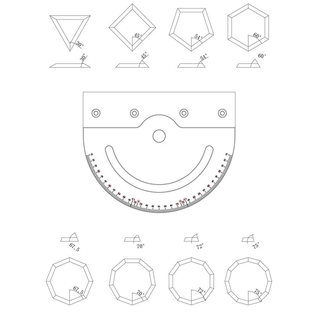 1 комплект Новый угломер и 400 мм алюминиевый профиль упор пильный узел угловая линейка для настольной пилы фрезерного стола деревообрабатывающего