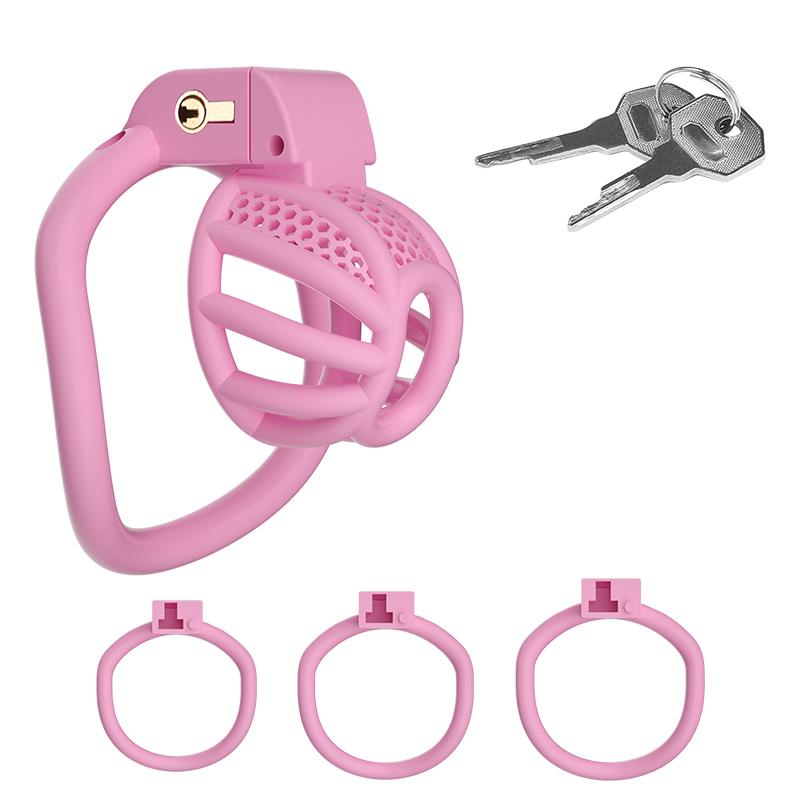 CB Lock Chastity Lock Male Dildo Chastity Device Adult Bondage Penis Lock Honeycomb Shape Catheter Control Sex Toys For Men Gay