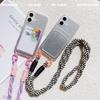 Кошелек с ремешком и блестками, чехол-визитница для iPhone 17 16 Pro Max 14 15 Plus 12 13 Mini X XS Max, противоударный, с ремешком через плечо, мягкий чехол