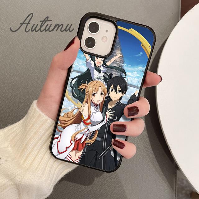 Чехол для телефона Yuuki Asuna для iPhone 11 12 13 14 Pro Max mini X XR XS SE 2020 5 6S 7 8 Plus Samsung Galaxy S21 S22 Cover shell