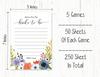 Набор игр Inkdotpot Bridal Shower из 5 штук (Мероприятия для 50 гостей) Цветочная тематика веселый набор игр для девичника