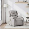 VidaXL Reclining Massage Armchair Cloud Grey Fabric 4019935