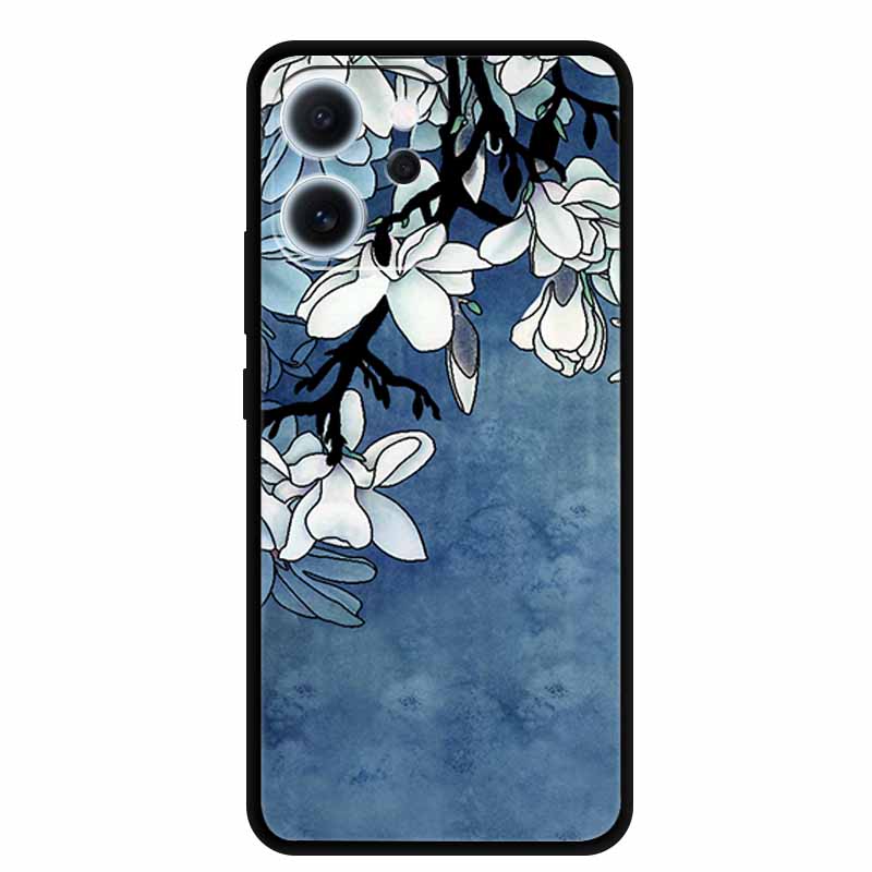 Cartoon Phone Case For Oppo Reno15 F Soft TPU Silicone Protector Relief Flower Emboss 3D Cover Funda Reno15F 15F Bumper Shield