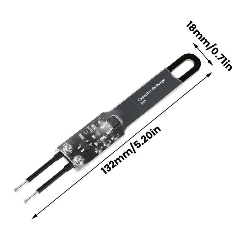 New New 1000UF 5000UF Capacitor Discharge Pen Capacitor Discharge Tools Fast Discharge Adjustable Spacing Electronic Repair