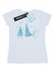 Женская/дамская хлопковая футболка с изображением снежинок Frozen Magic