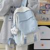 Школьная сумка корейский нишевый дизайн девочка контрастный рюкзак легкий для студента колледжа старшеклассника женская сумка для поездок на работу
