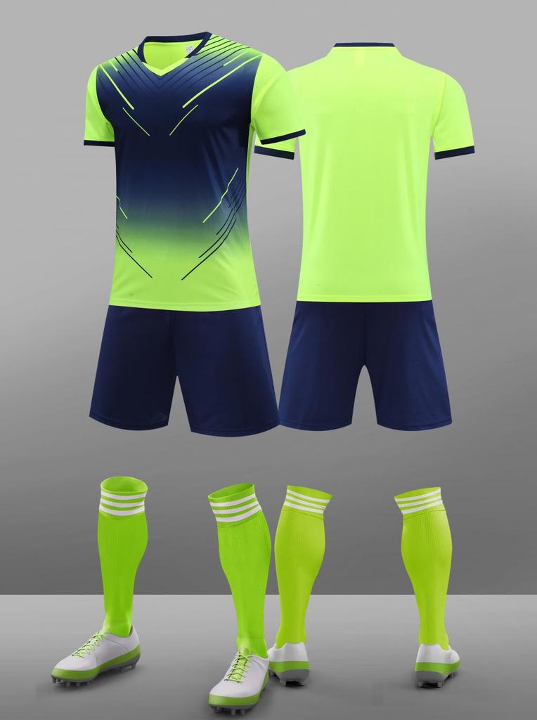 Комплект футбольной формы, Тренировочная форма для мужчин и женщин, Короткий рукав, Быстросохнущая, Для студентов, Детская футбольная форма, Спортивная начальная школа S