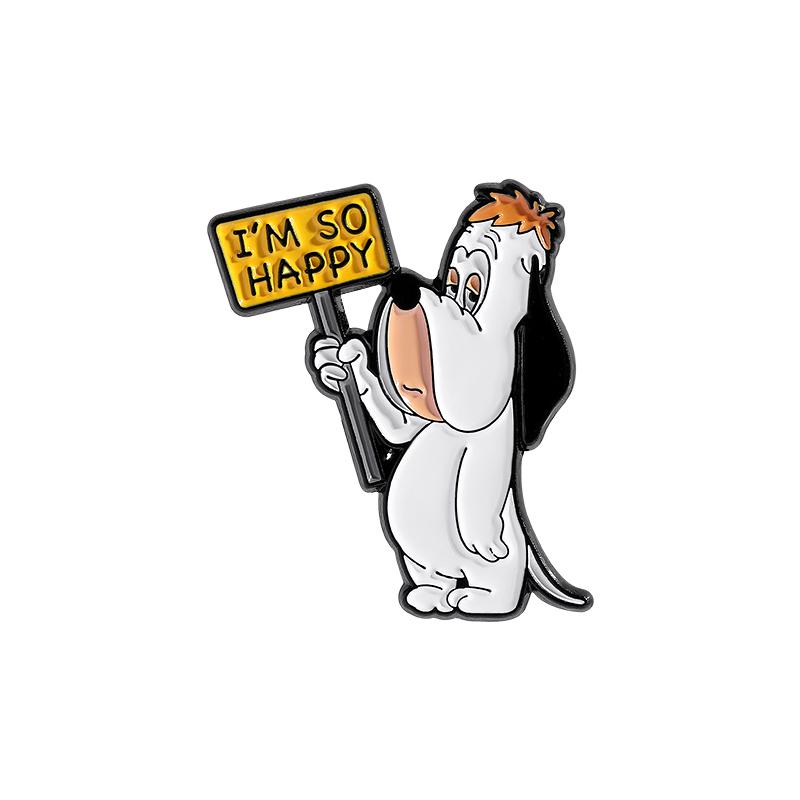 Cartoon Animation Dog Enamel Pins Custom Childhood Anime Brooches Lapel Badges Clothes Animal Jewelry Gift for Kids Friends