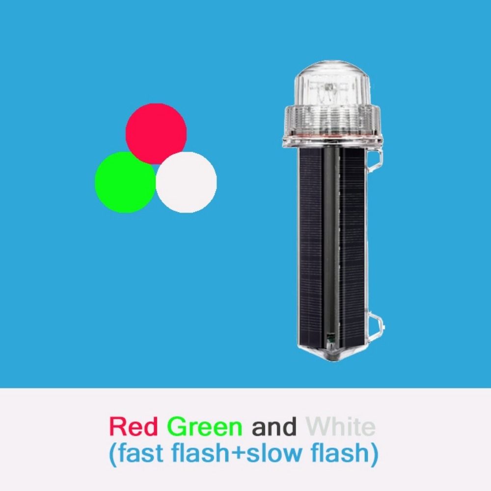 Warning Lamps Solar Powered Net Mark/Position Flashing Marine Signal Light Marine Navigation Light
