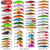 56pcs Artificial Fishing Lures Minnow Hard Bass Bait Floating Carp Lure Kits Peche Leurre Fish Bait Set