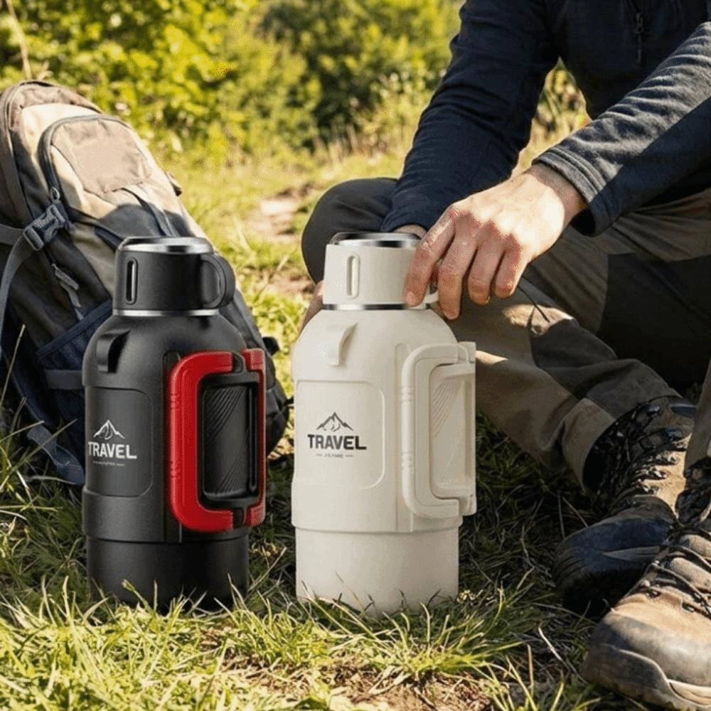 Large Capacity Insulated Water Bottle 316 Stainless Steel Insulated Mug Portable Vacuum Flasks Gym