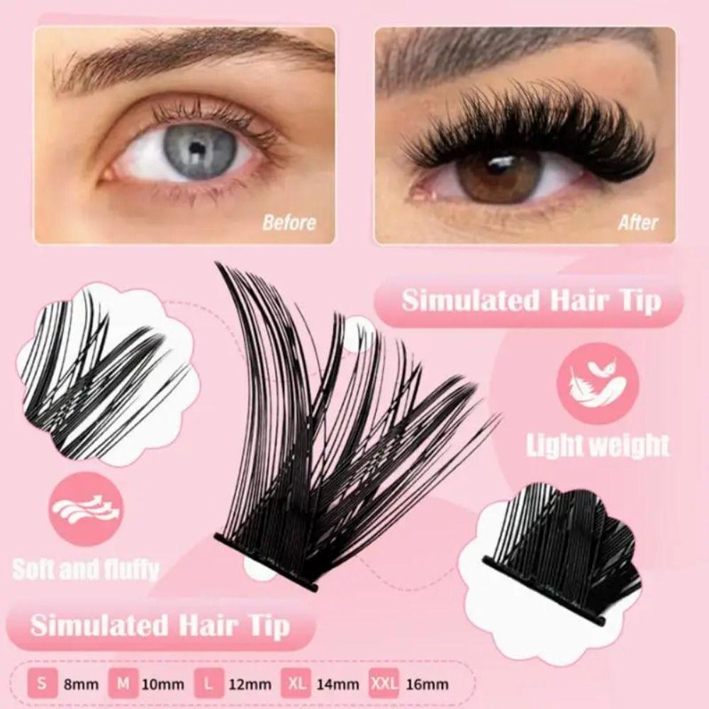 Enlarge Eyes False Eyelashes Segmented Individual Lashes for Beginners