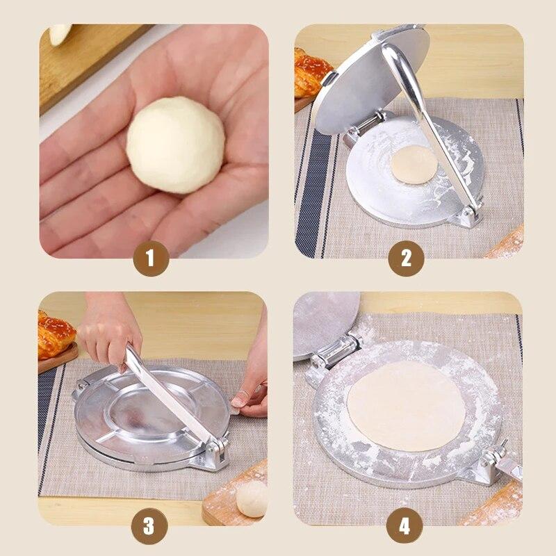 Ручной пресс для изготовления лепешек из алюминиевого сплава, инструменты для прессования кукурузных лепешек, сделай сам, ручной инструмент для изготовления клецок, кухонный инструмент