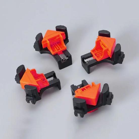 Удобный угловой зажим для деревообработки, красный, пластиковый, зажимной, без сборки, прочный, безопасный