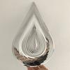 Beating Wind Spinner Drop Shape из нержавеющей стали 3D вращающийся колокольчик для музыки ветра