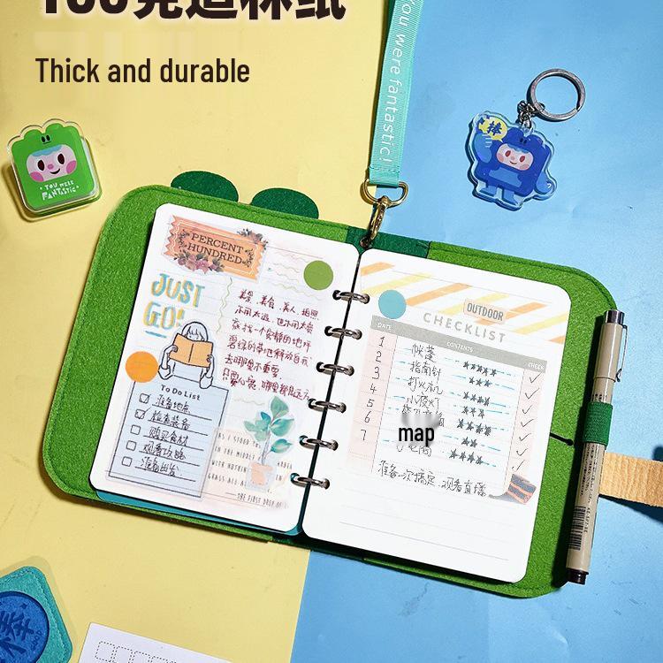 Подарочный набор-коробка для милого bullet journal от интернет-знаменитости: Съемный блокнот на кольцах для детей и студентов