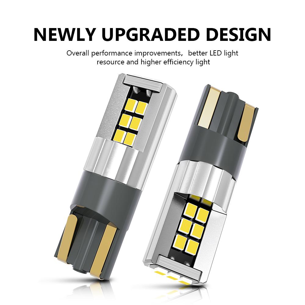 Oprah 2pcs W5W T10 LED Canbus No Error 2016SMD For Car Truck Interior Dome Lamp 194 168 Side Marker Signal Bulb White 12V Lights Dome Lights 6