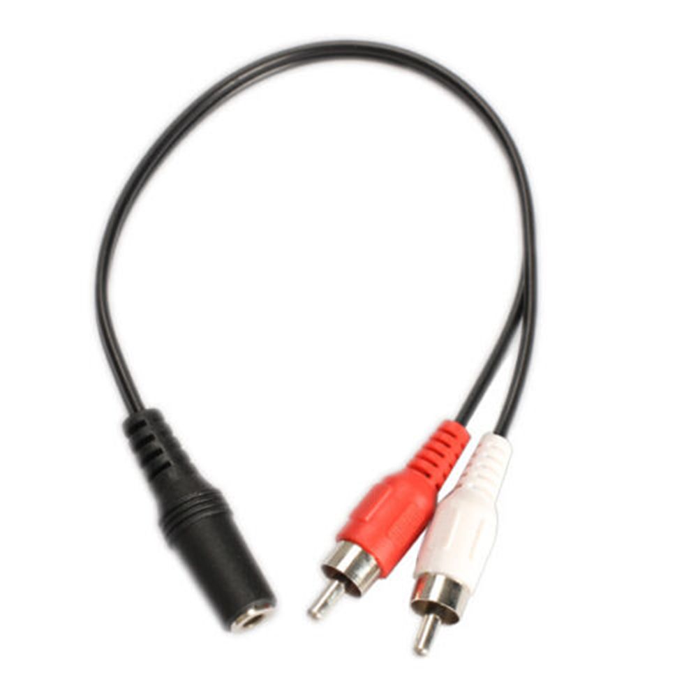 Durable 40cm Headphone 3.5 RCA Male 3.5mm Female Audio Cables Splitter Stereo Audio Adapter Cable