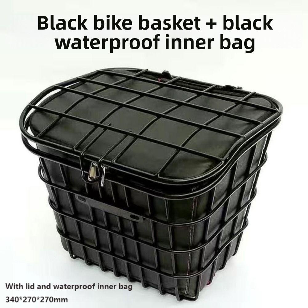 Universal Large Capacity Storage Baskets Metal Bicycle Front Basket Electric Bicycles Accessories