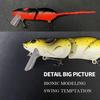 1/7Pcs 8CM/15.3G Metal Mouse Lure with Treble Hook 2-Sections Bionic 3D Rat Artificial