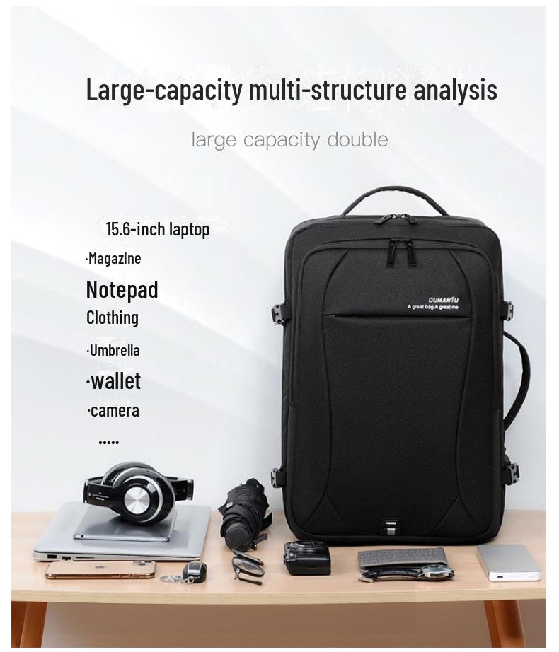 Мужской многофункциональный водонепроницаемый компьютерный рюкзак Oxford большой вместимости